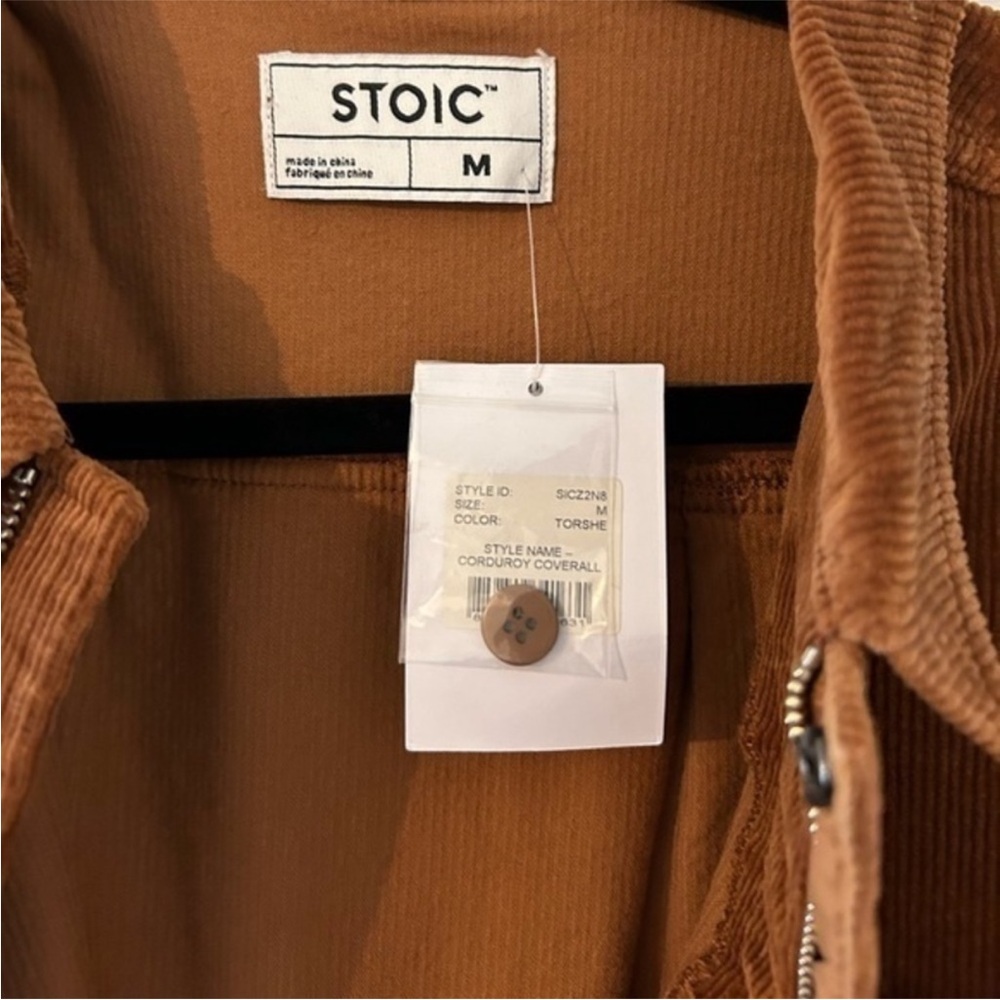 Backcountry Stoic Corduroy Coverall Zip-Front Jumpsuit in Rust Brown - Picture 6 of 7